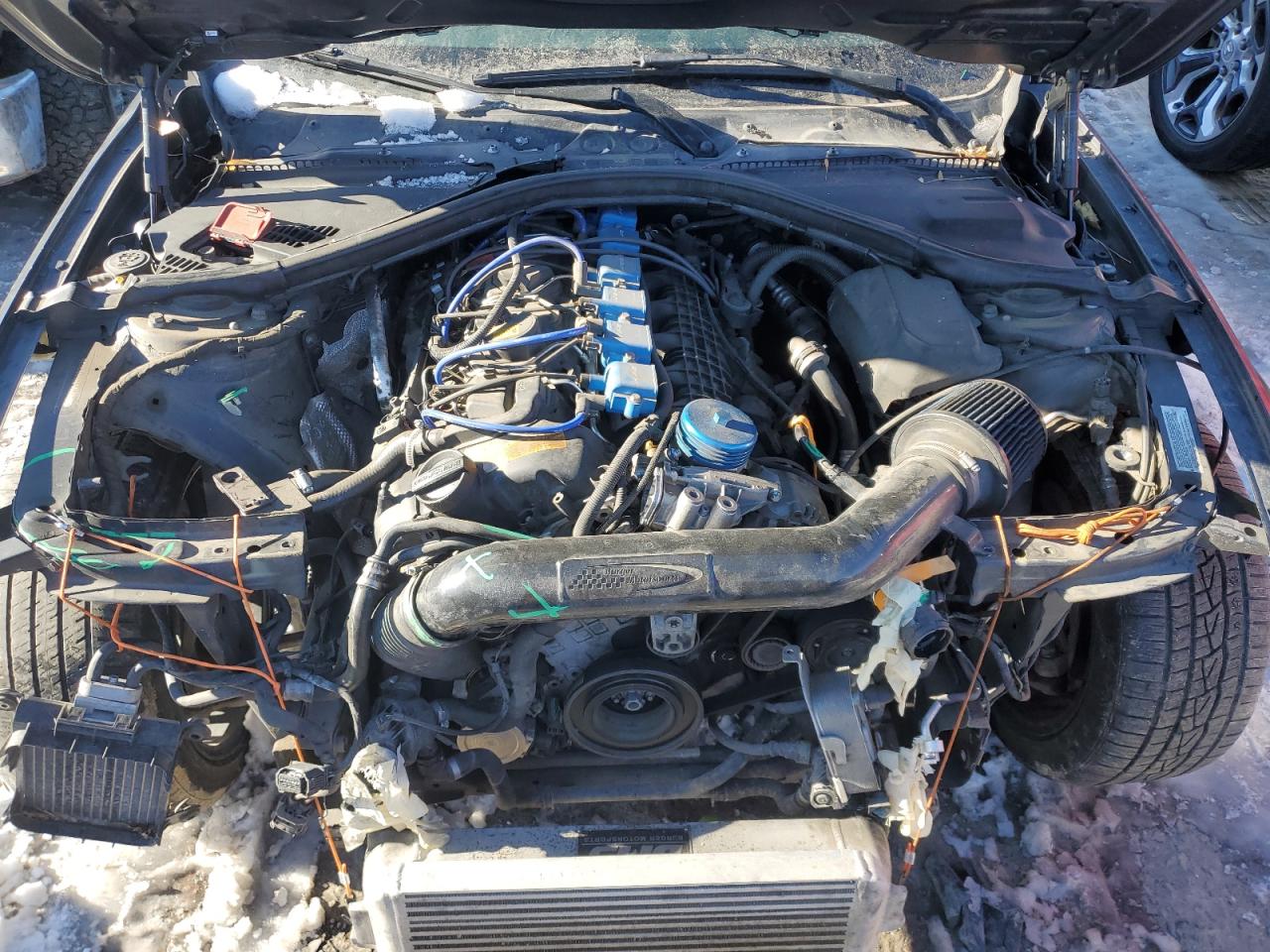 2015 BMW 3er VIN WBA3A9G50FNS66448 Copart auction photo, front end damage thumbnail 11