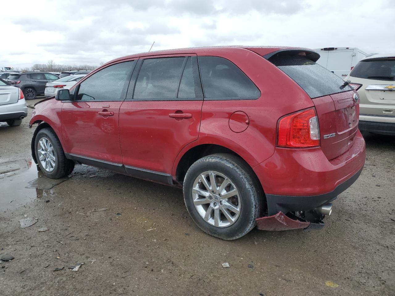 2014 Ford Edge VIN 2FMDK3JCXEBB29225 Copart auction photo, front end / side damage thumbnail 2