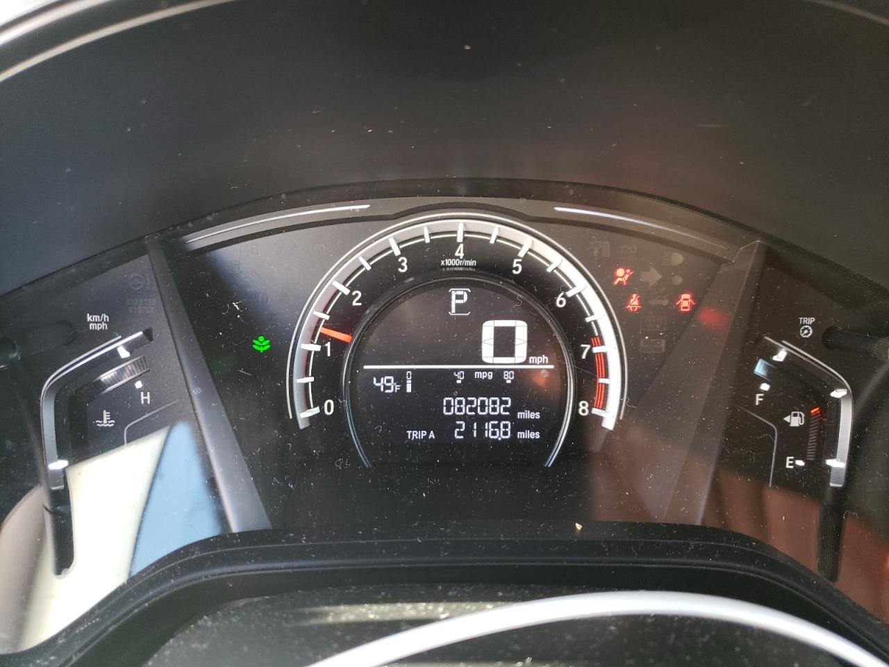 2018 Honda CR-V VIN 2HKRW6H37JH230341 Copart auction photo, front end / hail damage thumbnail 9