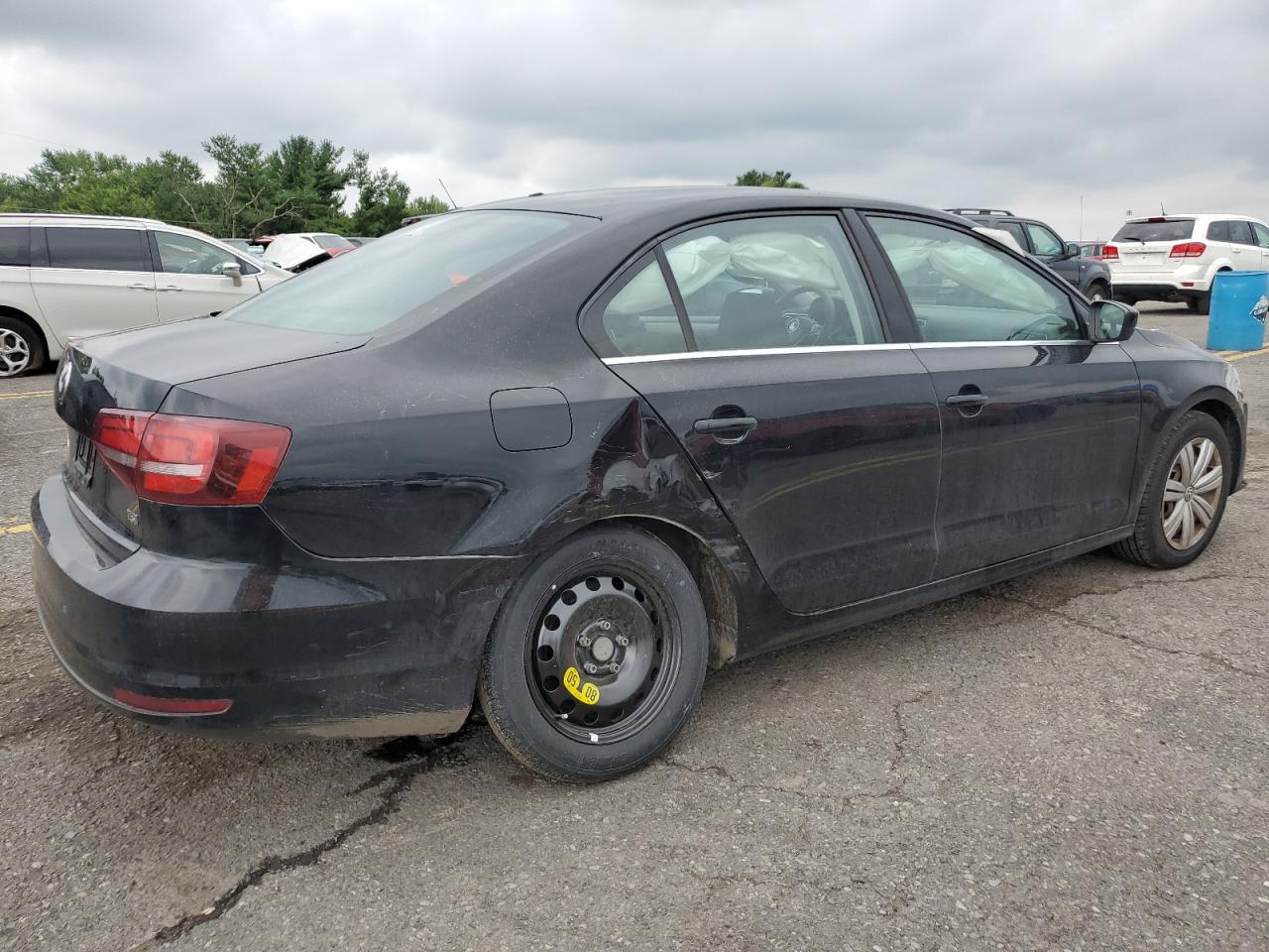 2017 Volkswagen Jetta VIN 3VW2B7AJ2HM279721 Copart auction photo, rear end / side damage thumbnail 3