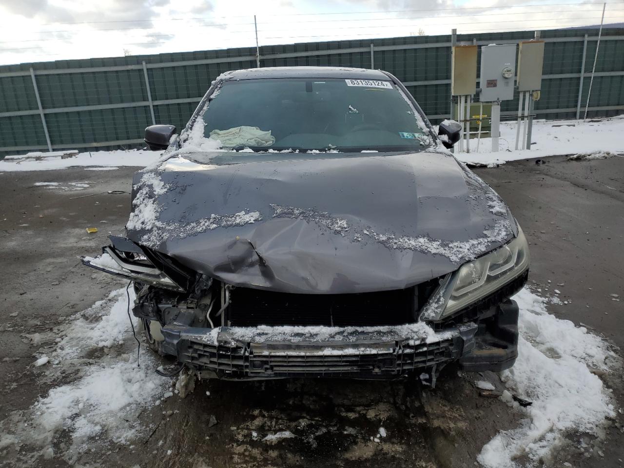 2017 Honda Accord VIN 1HGCT1B80HA004845 Copart auction photo, front end / side damage thumbnail 5