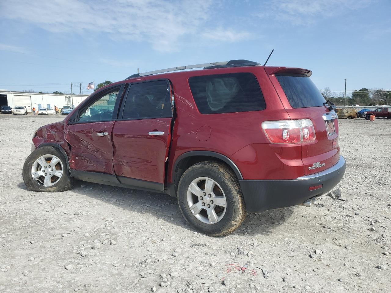 2010 GMC Acadia VIN 1GKLRLED4AJ108296 Copart auction photo, side / front end damage thumbnail 2