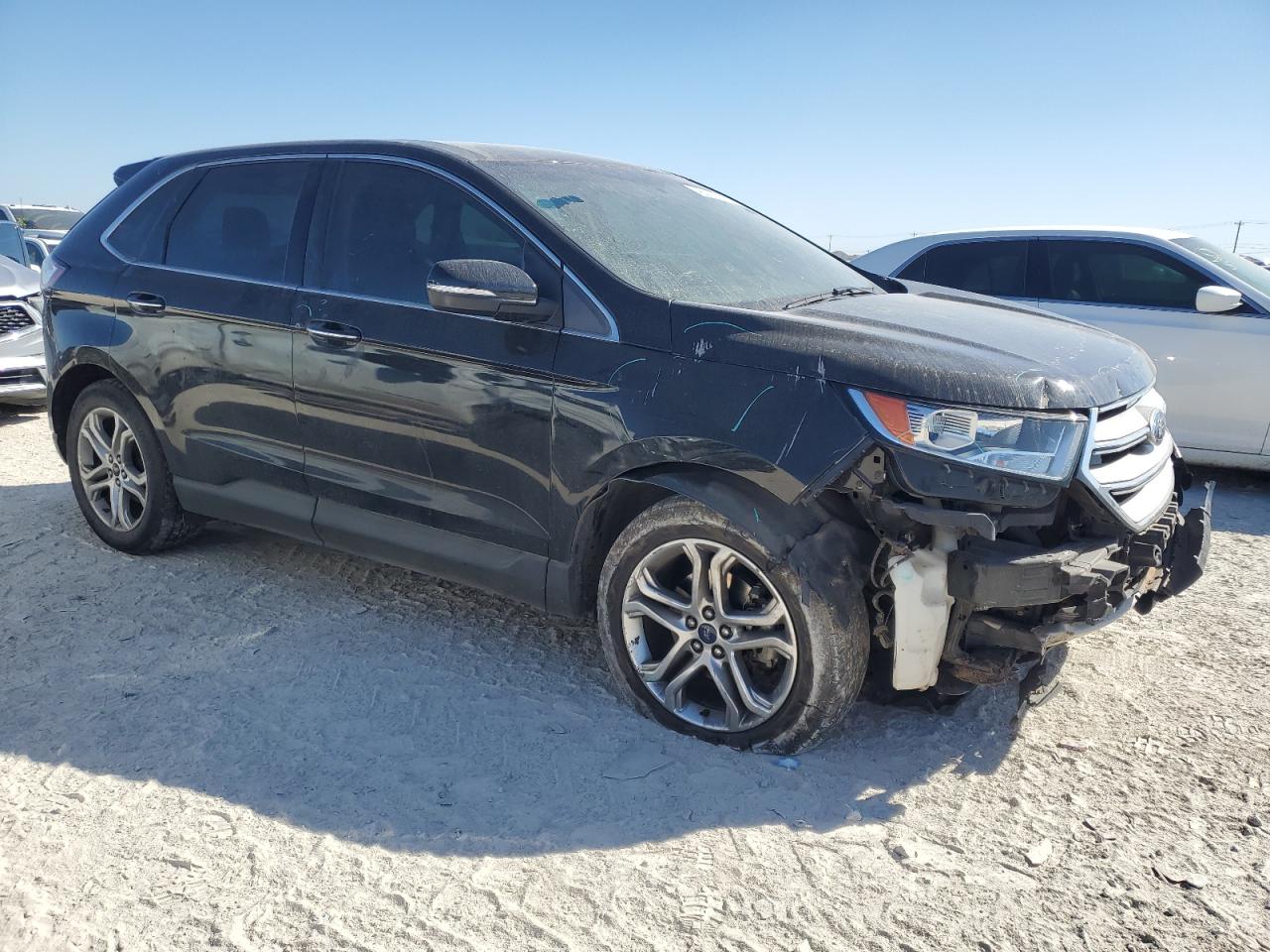 2018 Ford Edge VIN 2FMPK3K96JBB06387 Copart auction photo, front end / rear end damage thumbnail 4