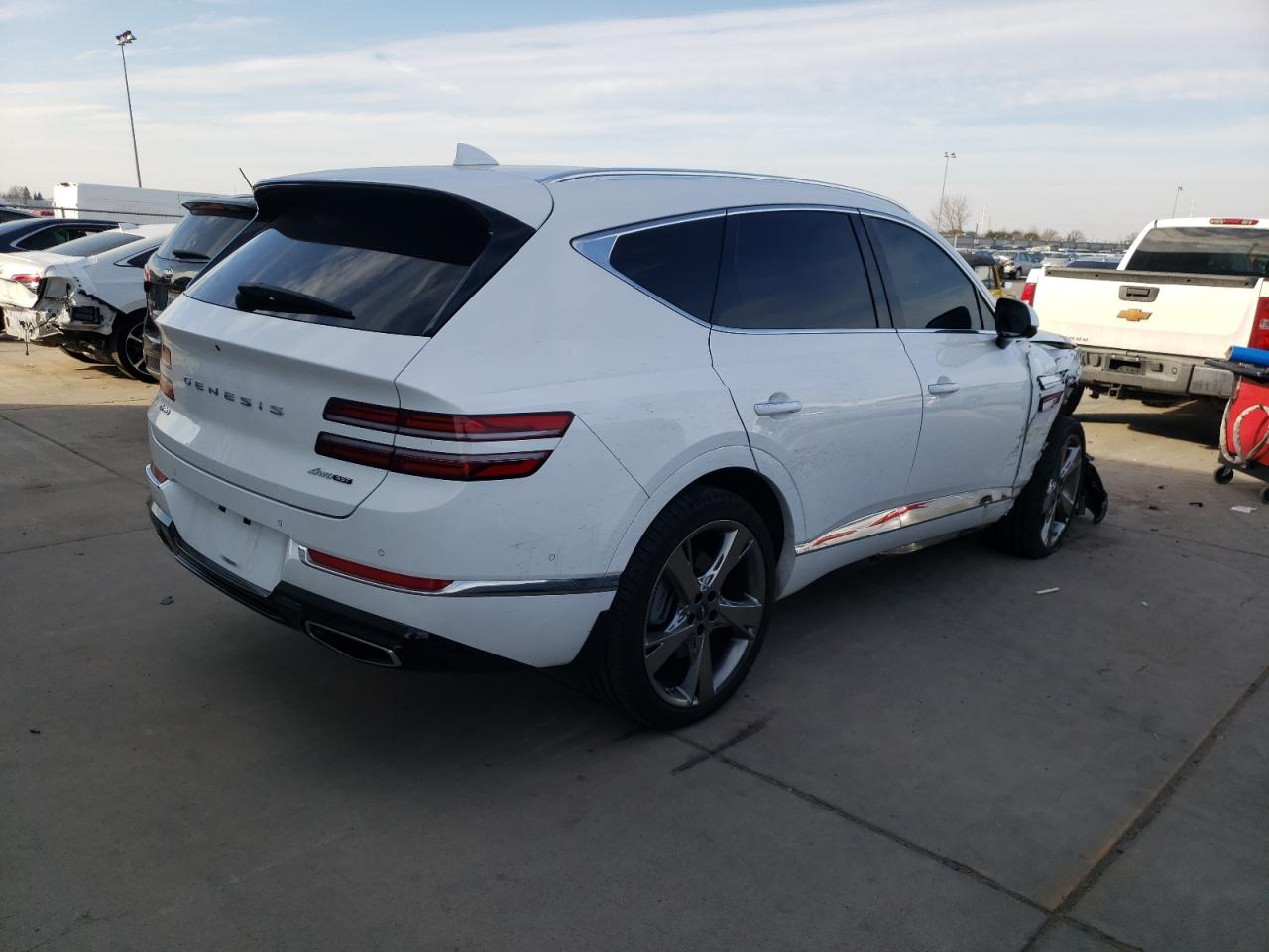 2024 Genesis Gv80 VIN KMUHCESC5RU167374 Copart auction photo, front end damage thumbnail 3