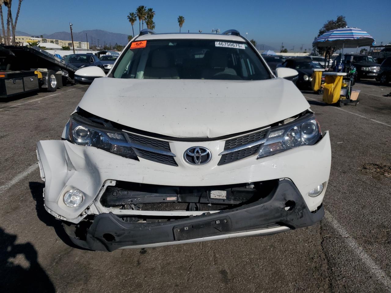 2015 Toyota RAV 4 VIN 2T3WFREV1FW178215 Copart auction photo, front end / side damage thumbnail 5