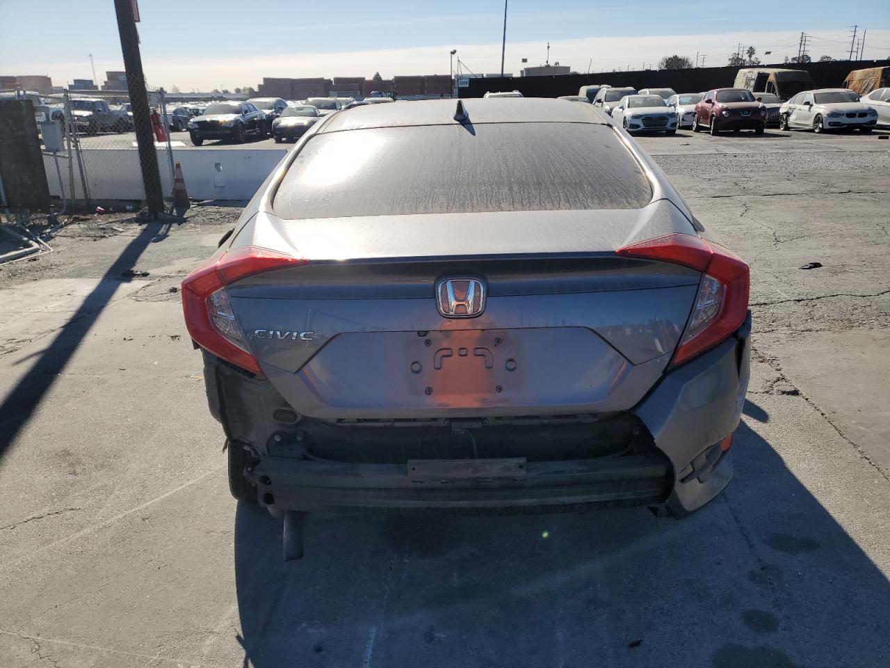 2017 Honda Civic VIN 2HGFC1F3XHH631887 Copart auction photo, rear end damage thumbnail 6