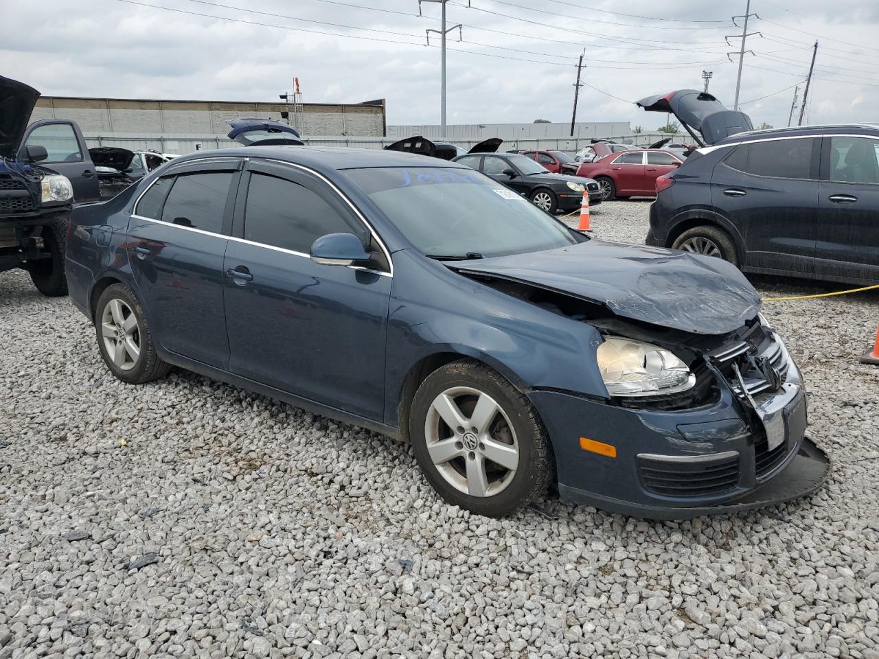 2009 Volkswagen Jetta VIN 3VWRM71K29M148355 Copart auction photo, front end damage thumbnail 4
