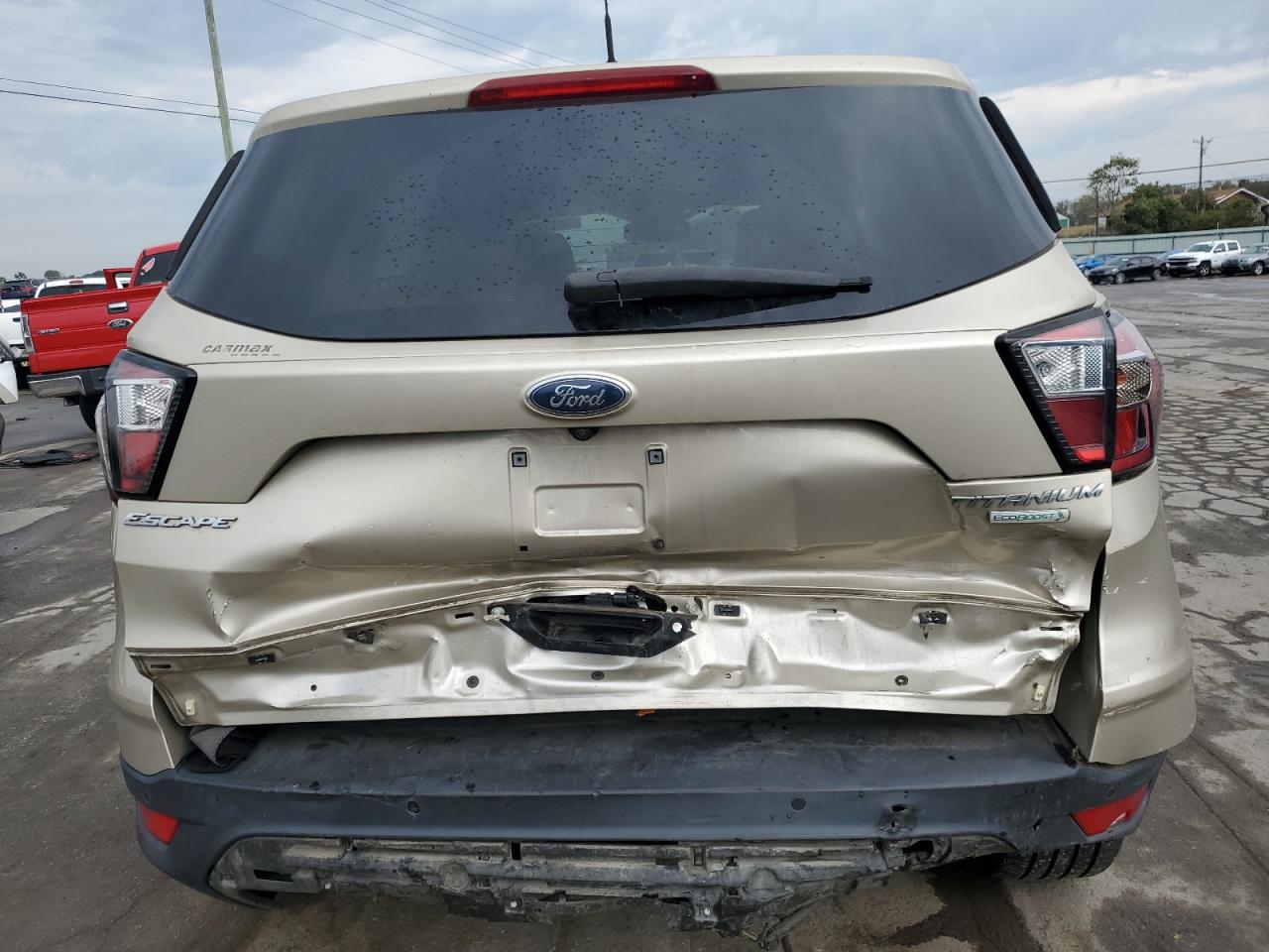 2017 Ford Escape VIN 1FMCU0J99HUF04464 Copart auction photo, rear end / front end damage thumbnail 6