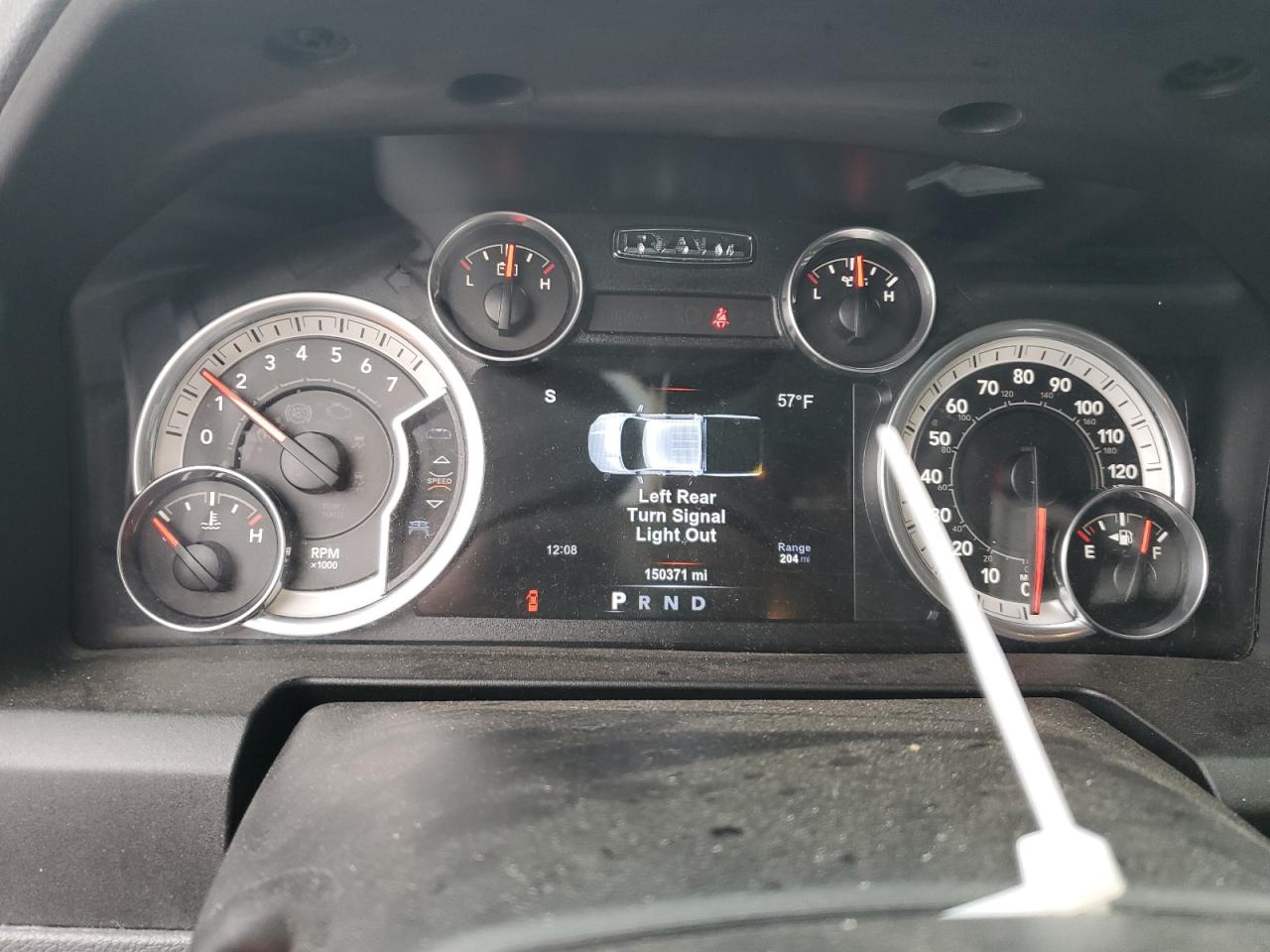 2015 RAM 1500 VIN 1C6RR7LG1FS684091 Copart auction photo, rear end damage thumbnail 9