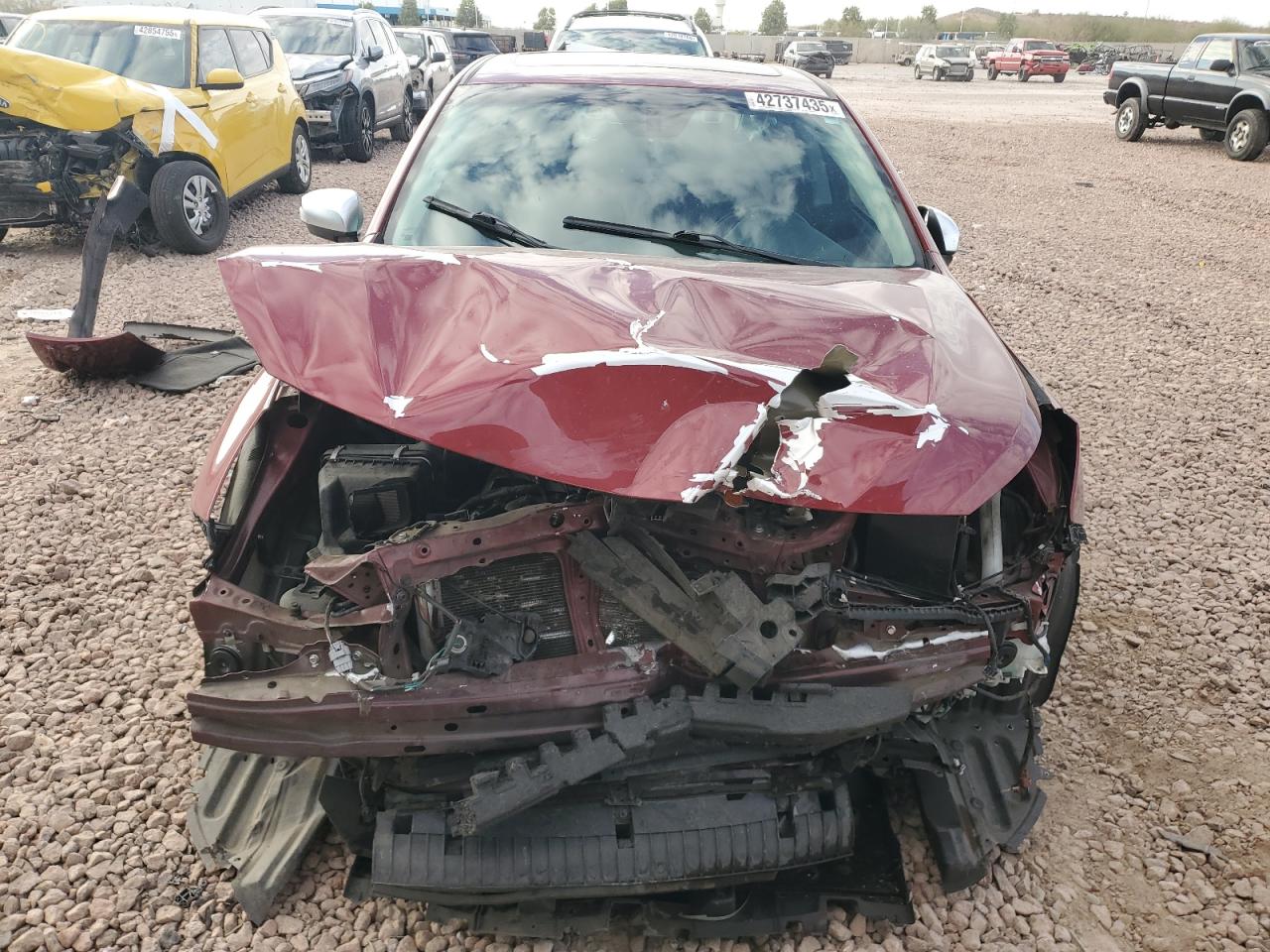 2017 Subaru Legacy VIN 4S3BNAS66H3045214 Copart auction photo, front end / side damage thumbnail 5