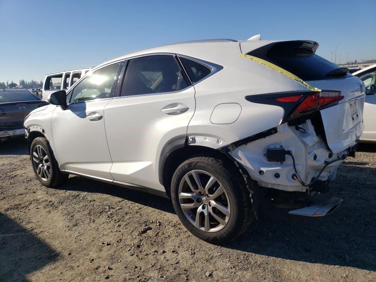 2015 Lexus NX VIN JTJBARBZ7F2031908 Copart auction photo, all over damage thumbnail 2