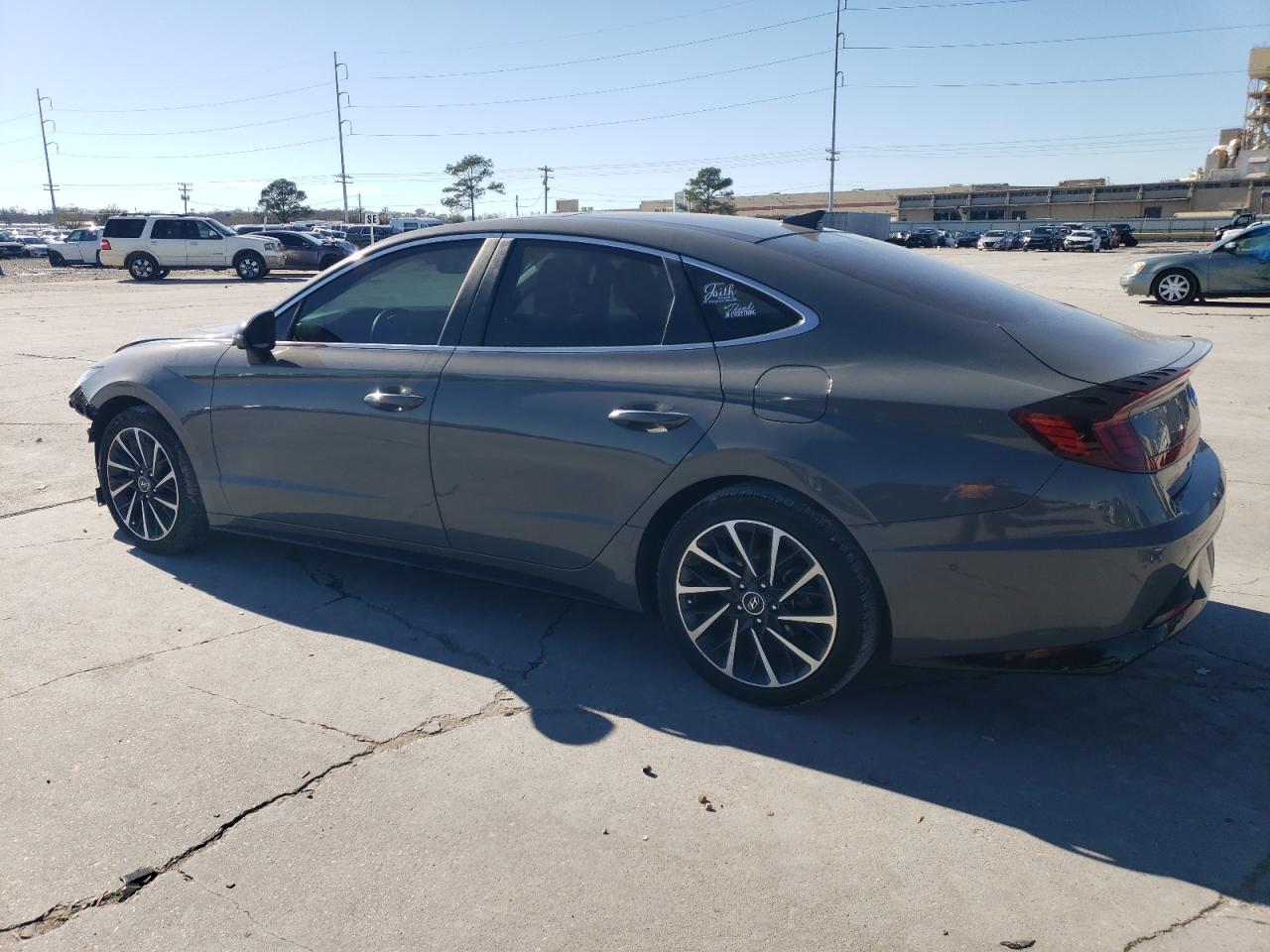 2022 Hyundai Sonata VIN KMHL34J27NA243877 Copart auction photo, front end damage thumbnail 2