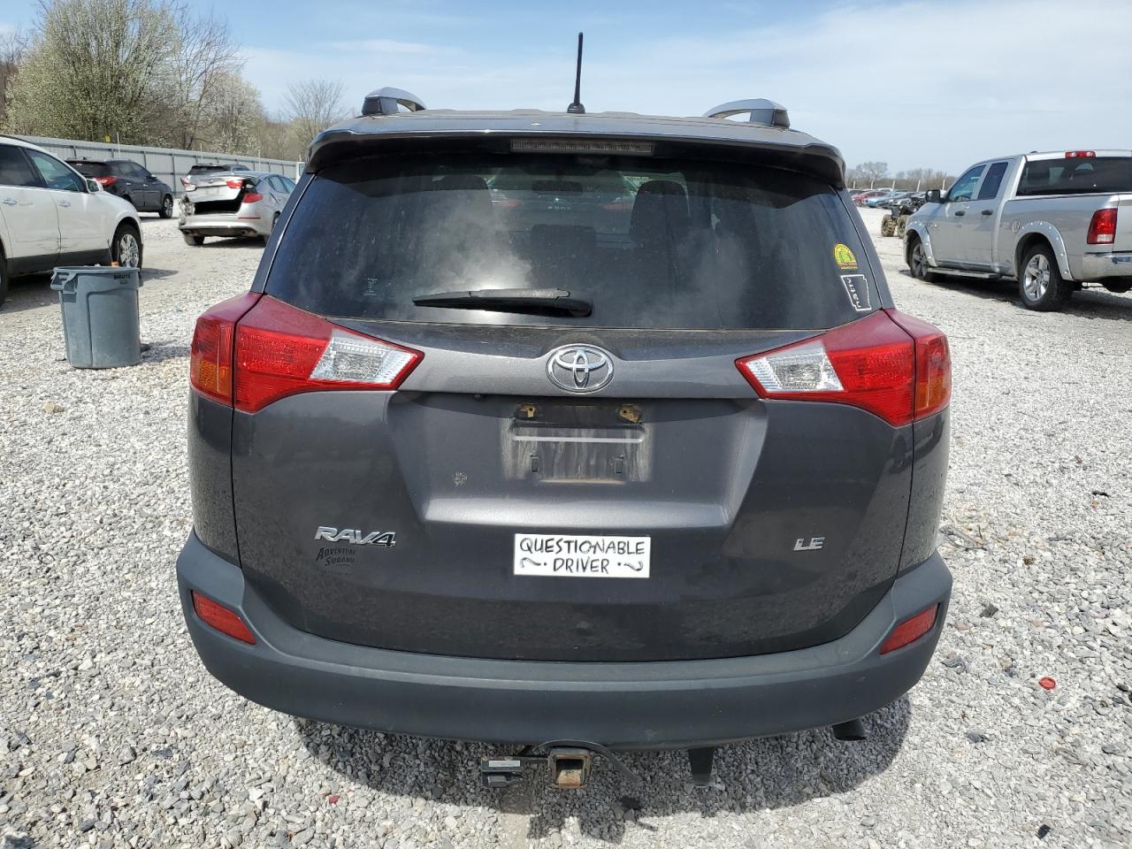 2015 Toyota RAV 4 VIN JTMZFREV4FJ041815 Copart auction photo, front end / side damage thumbnail 6