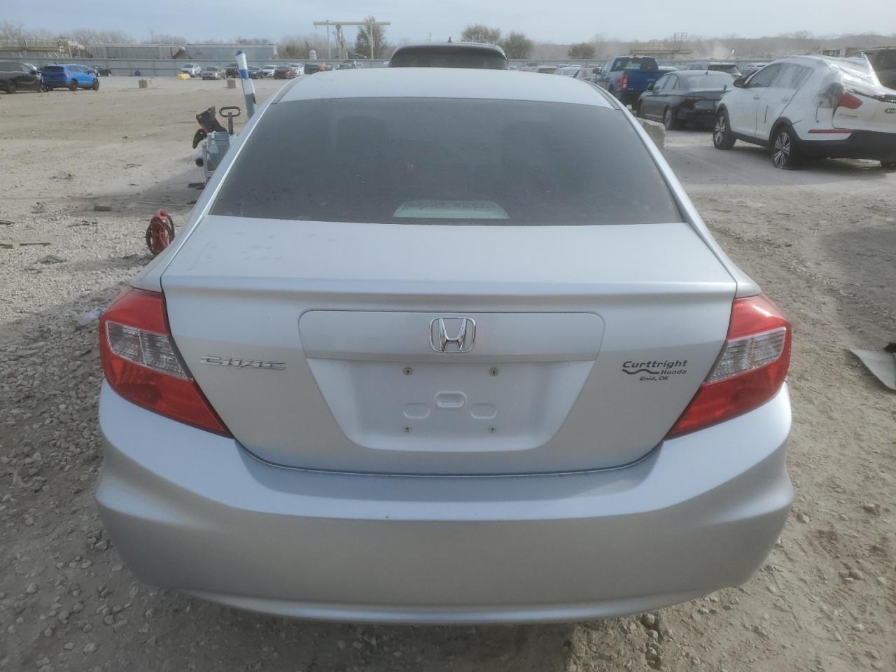 2012 Honda Civic VIN 2HGFB2F56CH599197 Copart auction photo, front end damage thumbnail 6
