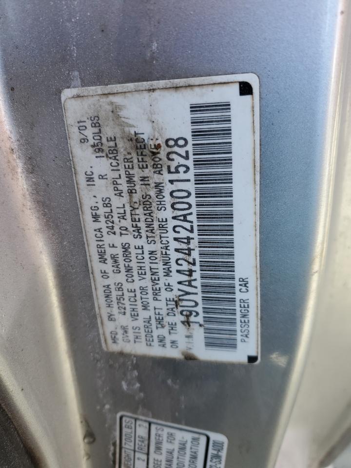 2002 Acura CL VIN 19UYA42442A001528 Copart auction photo, front end damage thumbnail 13