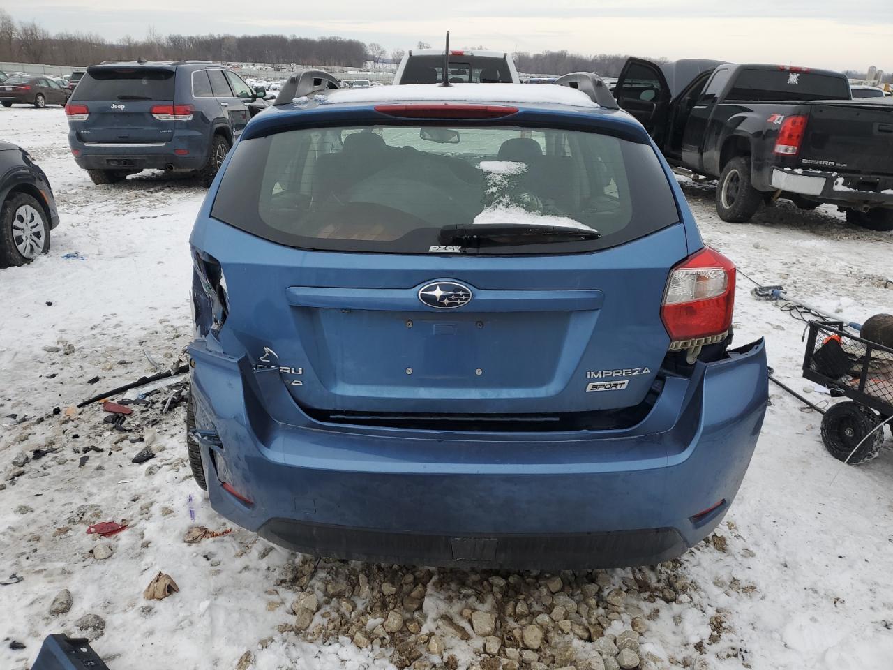 2014 Subaru Impreza VIN JF1GPAU69EH332368 Copart auction photo, all over damage thumbnail 6