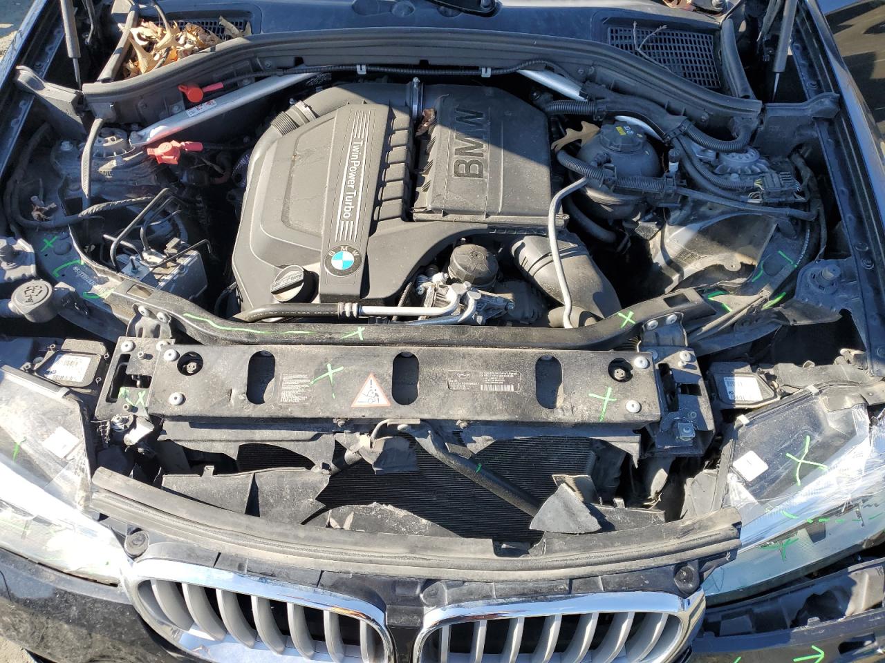 2016 BMW X4 VIN 5UXXW5C53G0N91614 Copart auction photo, front end / minor dent/scratches damage thumbnail 12