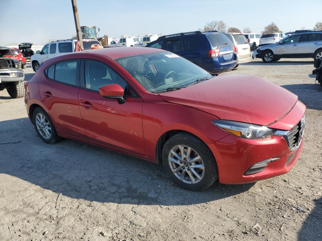 2017 Mazda 3 VIN 3MZBN1K76HM100099 Copart auction photo, front end / minor dent/scratches damage thumbnail 4