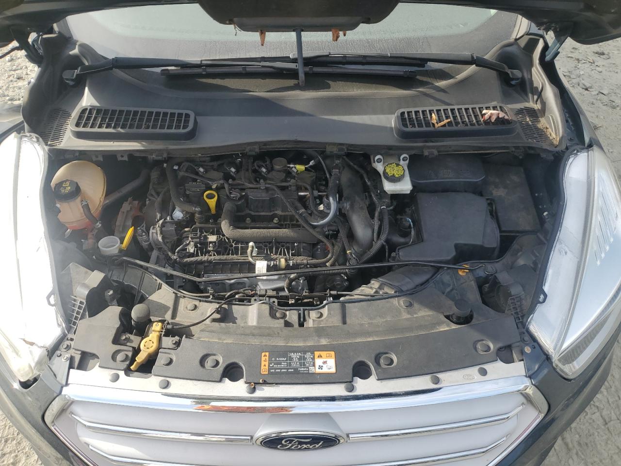 2019 Ford Escape VIN 1FMCU9GD3KUA12570 Copart auction photo, front end / undercarriage damage thumbnail 12