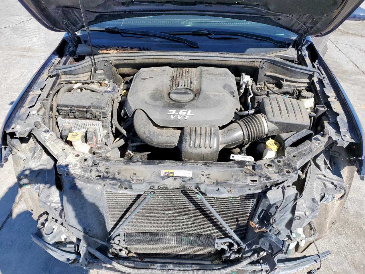 2014 Jeep Grand Cherokee VIN 1C4RJFCG6EC149695 Copart auction photo, front end / side damage thumbnail 12