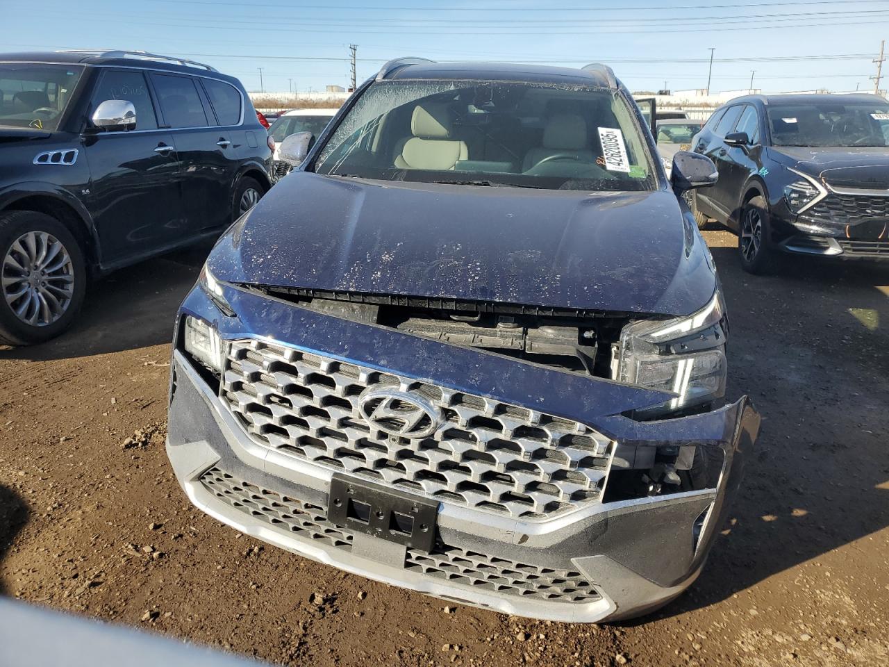 2023 Hyundai Santa Fe VIN 5NMS3DA12PH007377 Copart auction photo, front end / side damage thumbnail 5