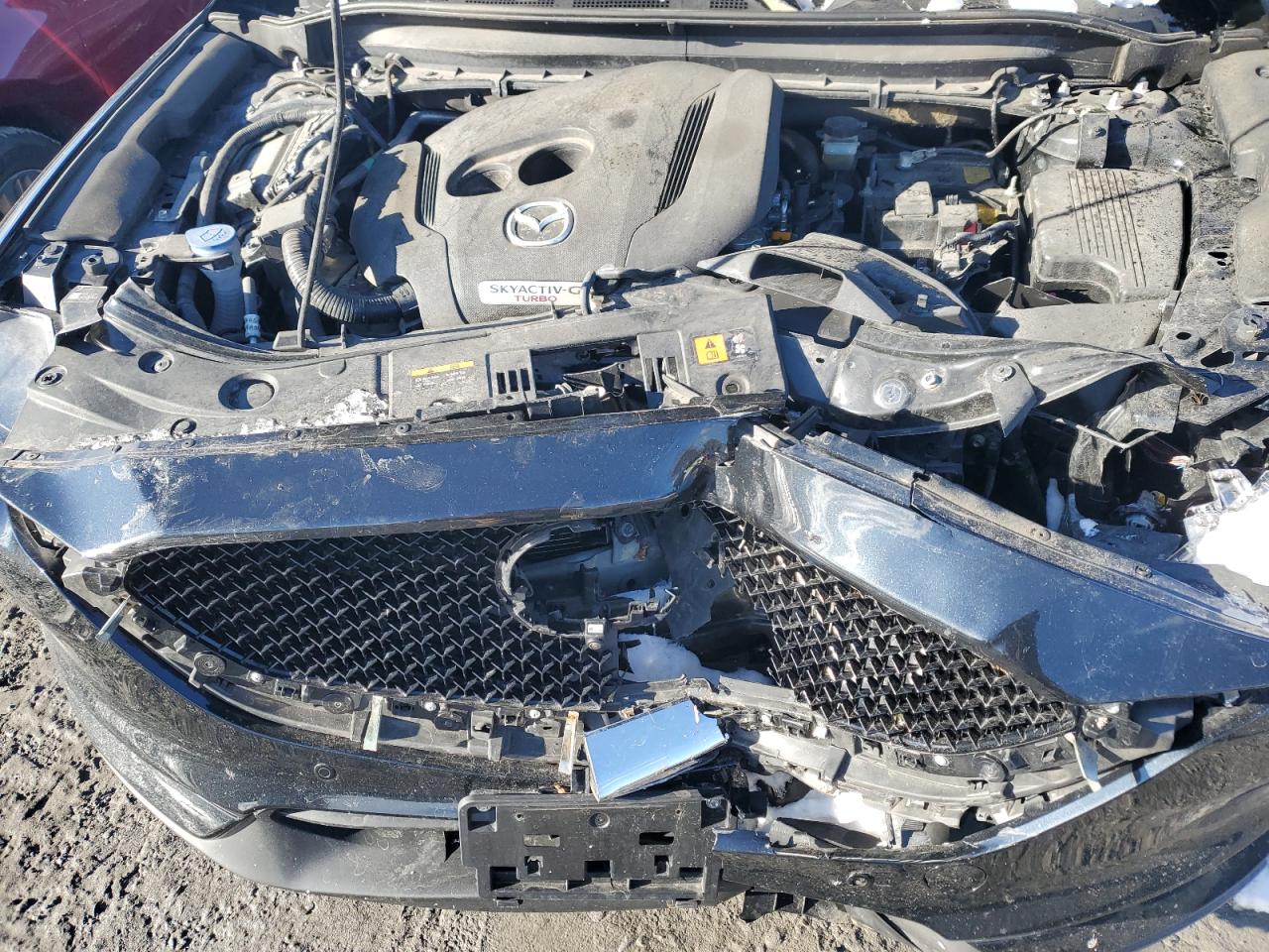 2021 Mazda CX-5 VIN JM3KFBEY2M0449131 Copart auction photo, front end damage thumbnail 12