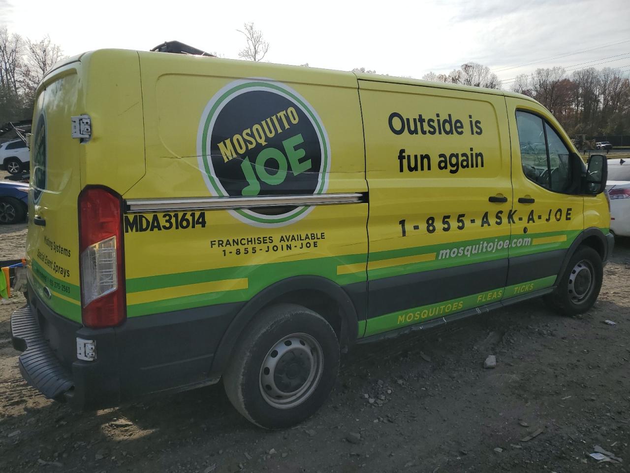2018 Ford Transit VIN 1FTYE1YM4JKA60371 Copart auction photo, front end / side damage thumbnail 3