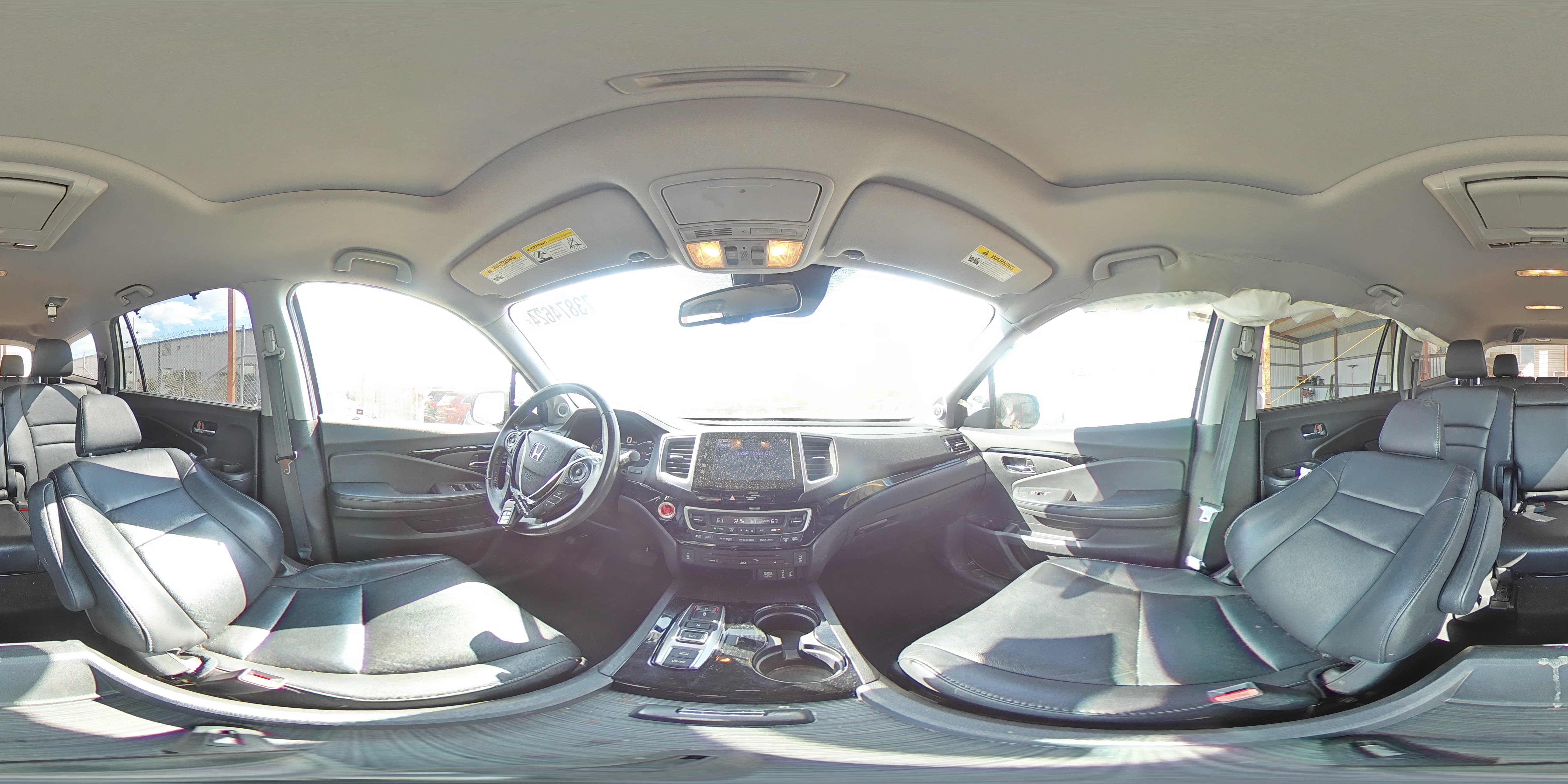 2017 Honda Pilot VIN 5FNYF6H94HB005674 Copart auction photo, side / rear end damage thumbnail 15