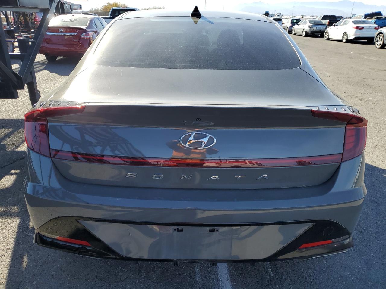 2021 Hyundai Sonata VIN KMHL64JA8MA166689 Copart auction photo, front end damage thumbnail 6