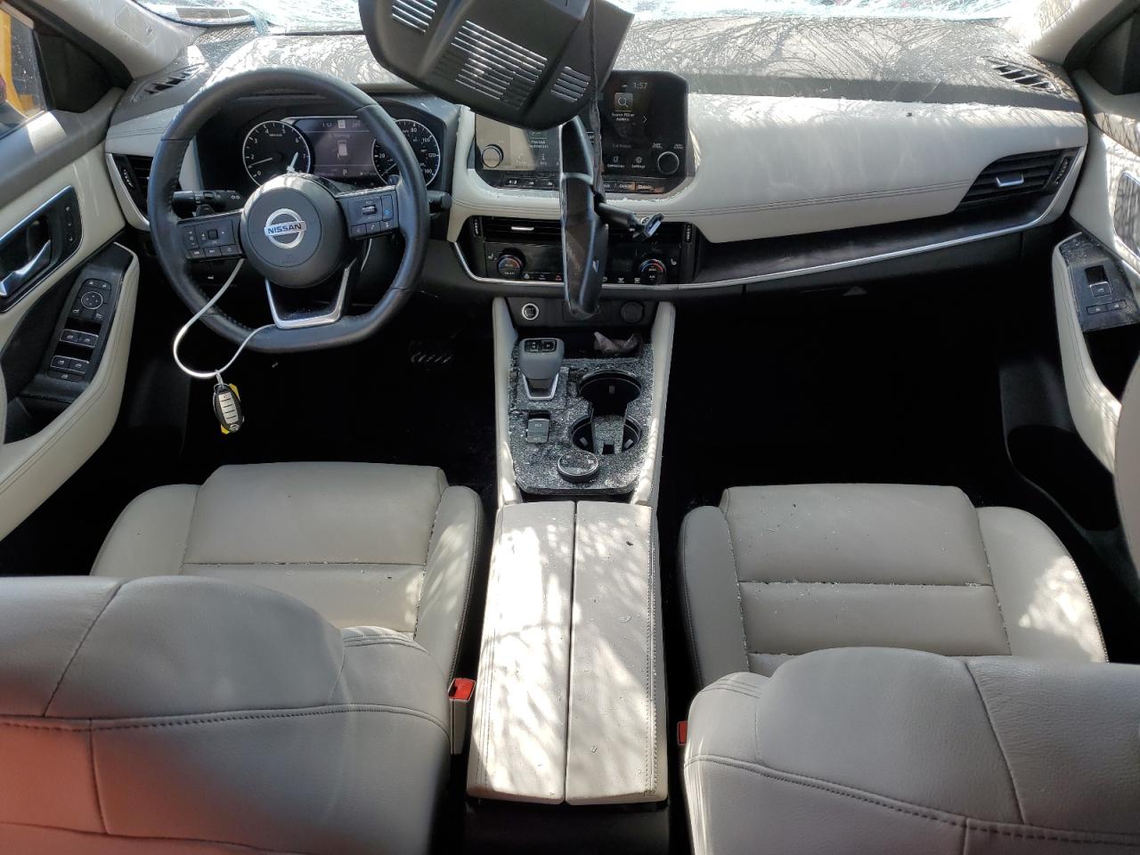 2021 Nissan Rogue VIN JN8AT3CB0MW238352 Copart auction photo, top/roof / front end damage thumbnail 8