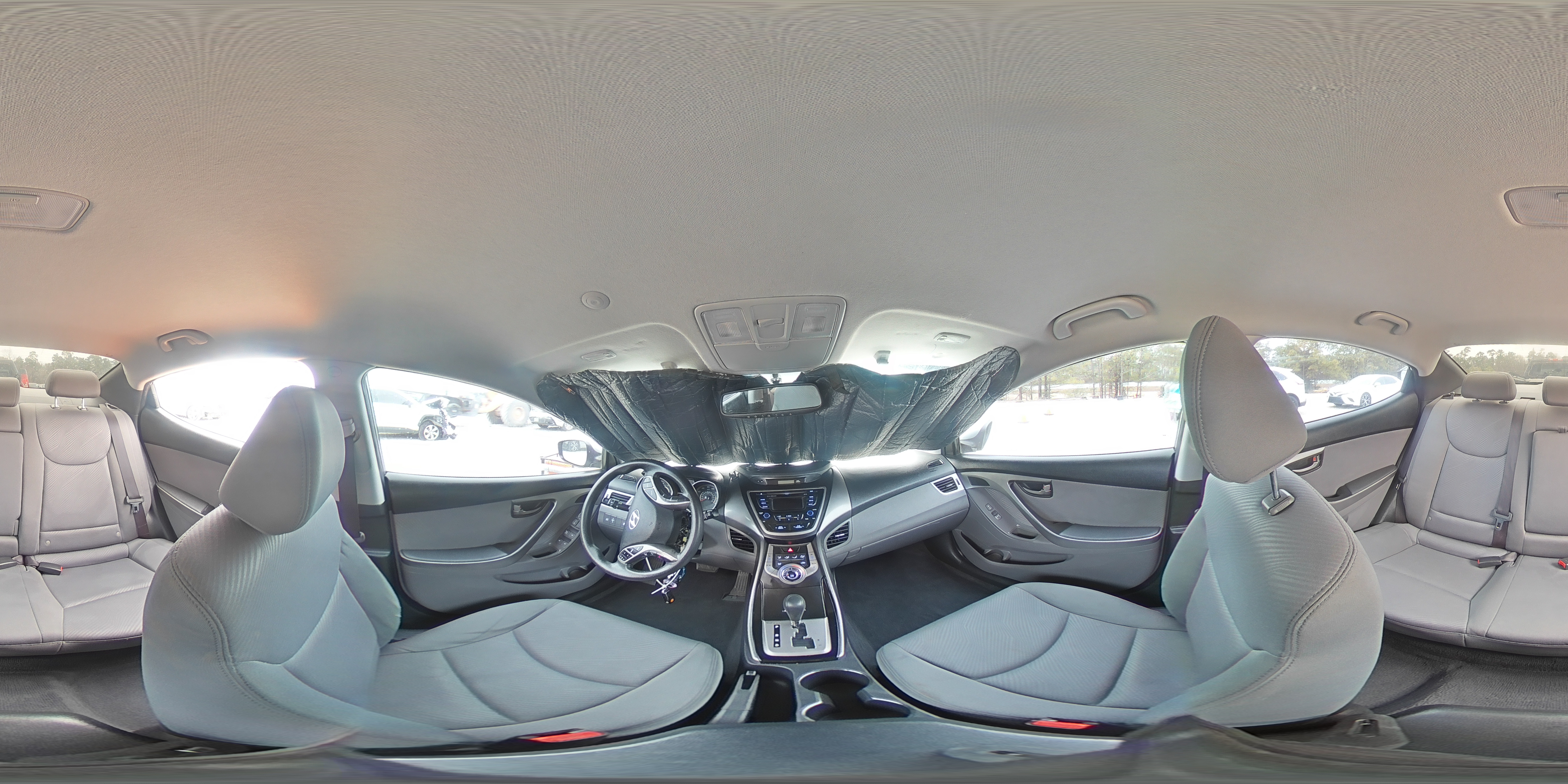 2013 Hyundai Elantra VIN KMHDH4AE4DU735621 Copart auction photo, front end / undercarriage damage thumbnail 14