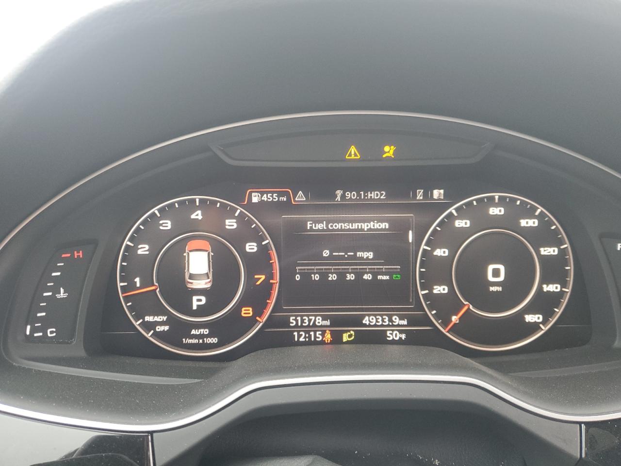 2017 Audi Q7 VIN WA1LAAF71HD021491 Copart auction photo, side / front end damage thumbnail 9