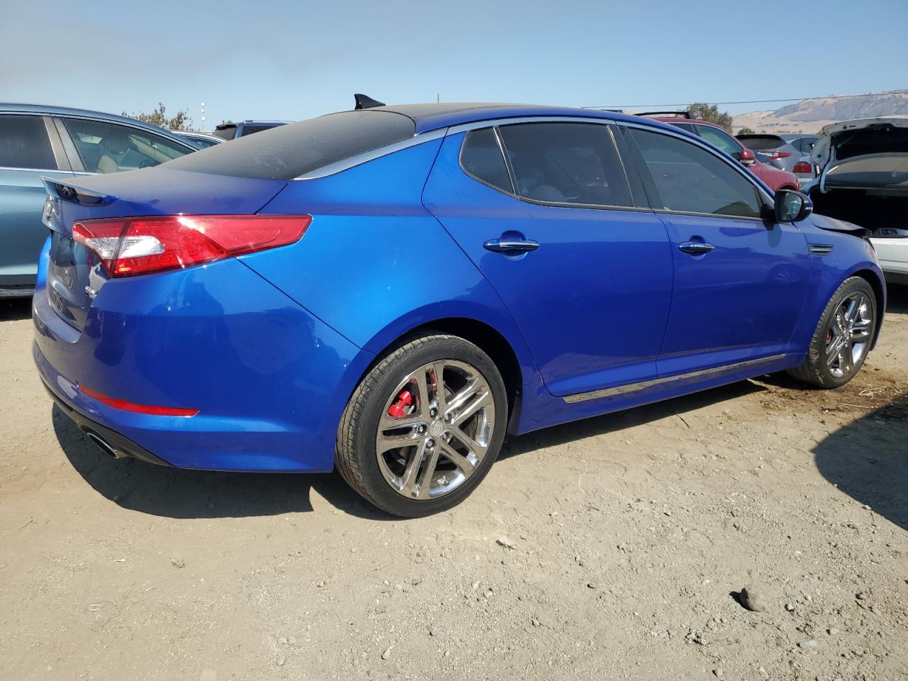 2013 KIA Optima VIN 5XXGR4A67DG132871 Copart auction photo, front end damage thumbnail 3