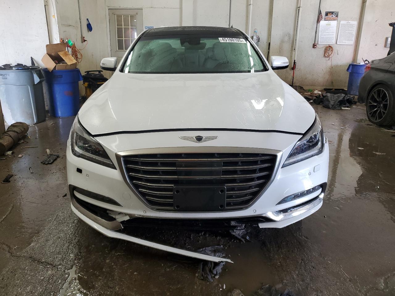2018 Genesis G80 VIN KMHGN4JE4JU228347 Copart auction photo, front end / mechanical damage thumbnail 5