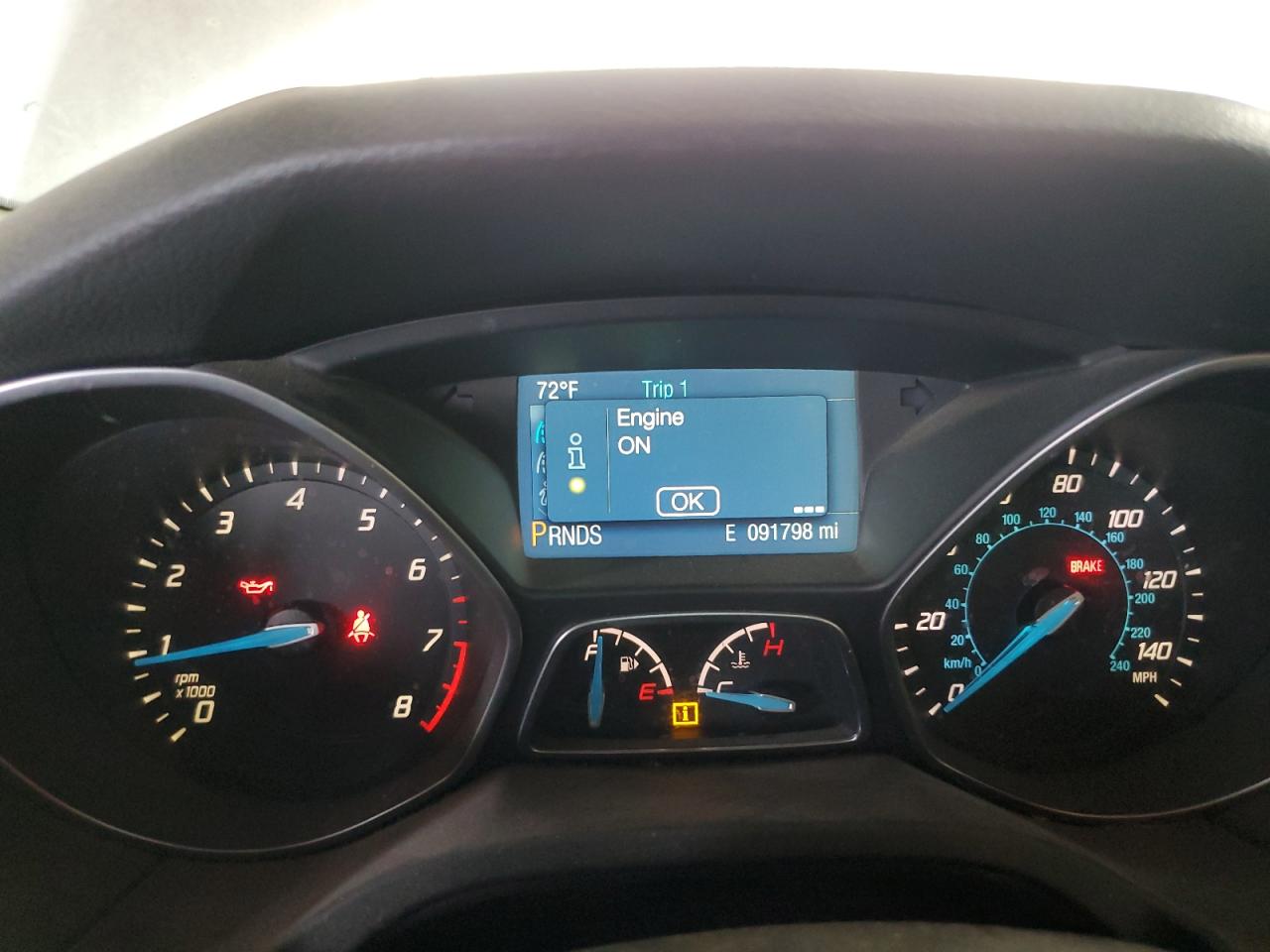 2014 Ford Focus VIN 1FADP3K20EL326017 Copart auction photo, front end damage thumbnail 9