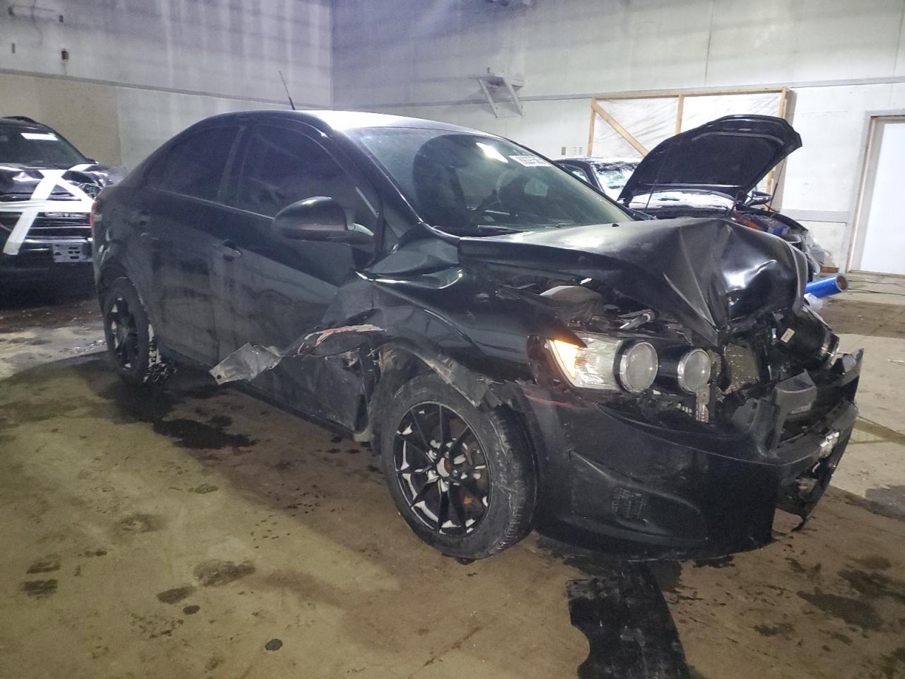 2013 Chevrolet Sonic VIN 1G1JC5SH6D4187389 Copart auction photo, front end / mechanical damage thumbnail 4