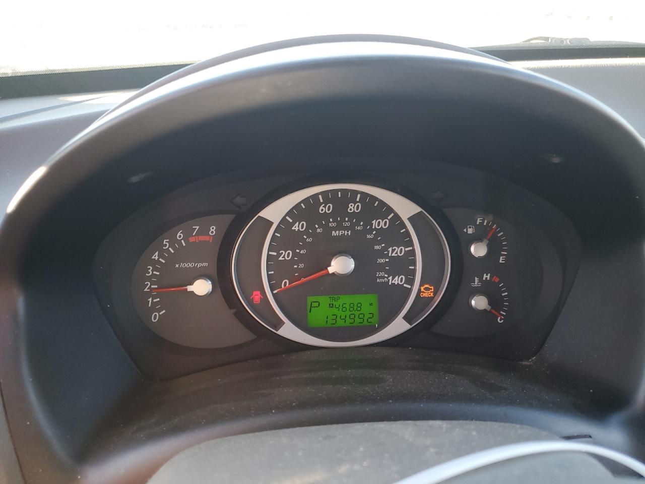 2008 Hyundai Tucson VIN KM8JM12B98U709023 Copart auction photo, side / front end damage thumbnail 9
