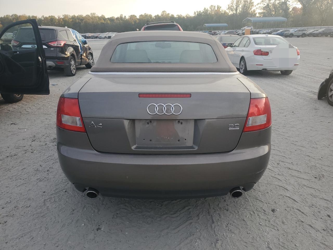 2005 Audi A4 VIN WAUDT48H25K023878 Copart auction photo, water/flood damage thumbnail 6