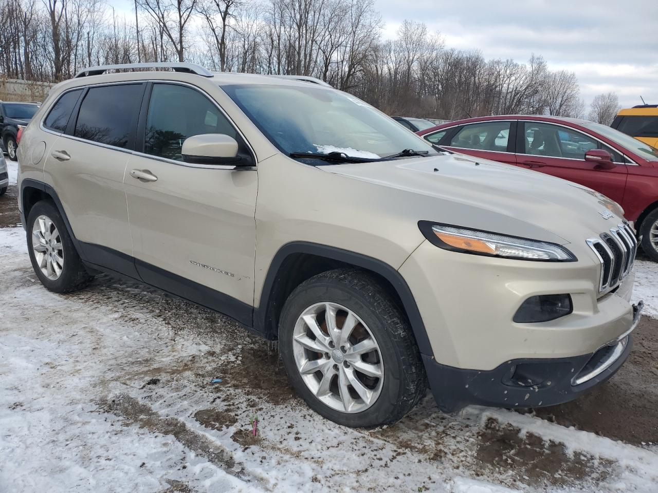 2015 Jeep Grand Cherokee VIN 1C4PJMDB9FW652071 Copart auction photo, front end / side damage thumbnail 4