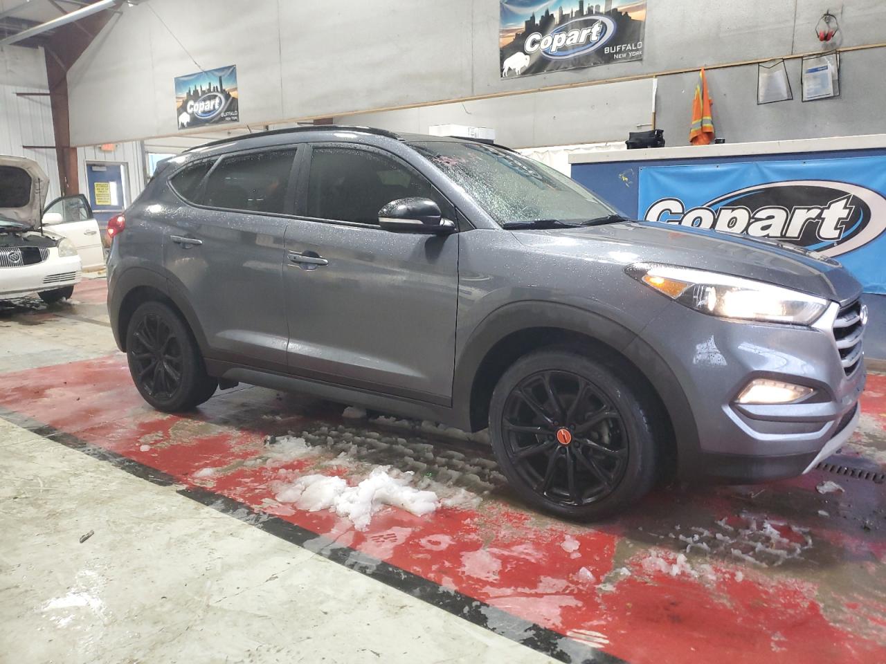 2017 Hyundai Tucson VIN KM8J3CA28HU476185 Copart auction photo, side damage thumbnail 4