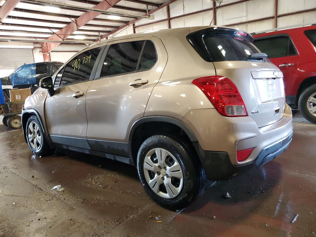 2018 Chevrolet Trax VIN 3GNCJKSBXJL166073 Copart auction photo, side / mechanical damage thumbnail 2