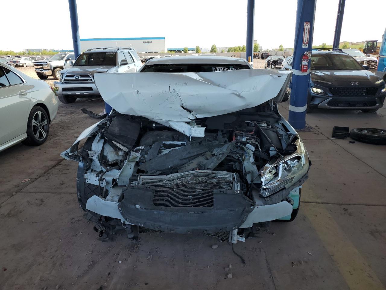 2016 Chevrolet Malibu VIN 1G11B5SAXGF166446 Copart auction photo, front end / side damage thumbnail 5