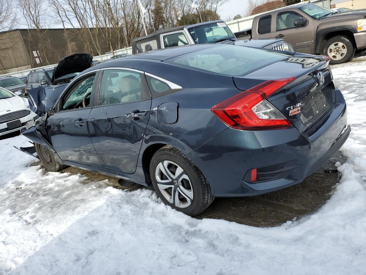 2018 Honda Civic VIN 19XFC2F52JE009372 Copart auction photo, front end damage thumbnail 2