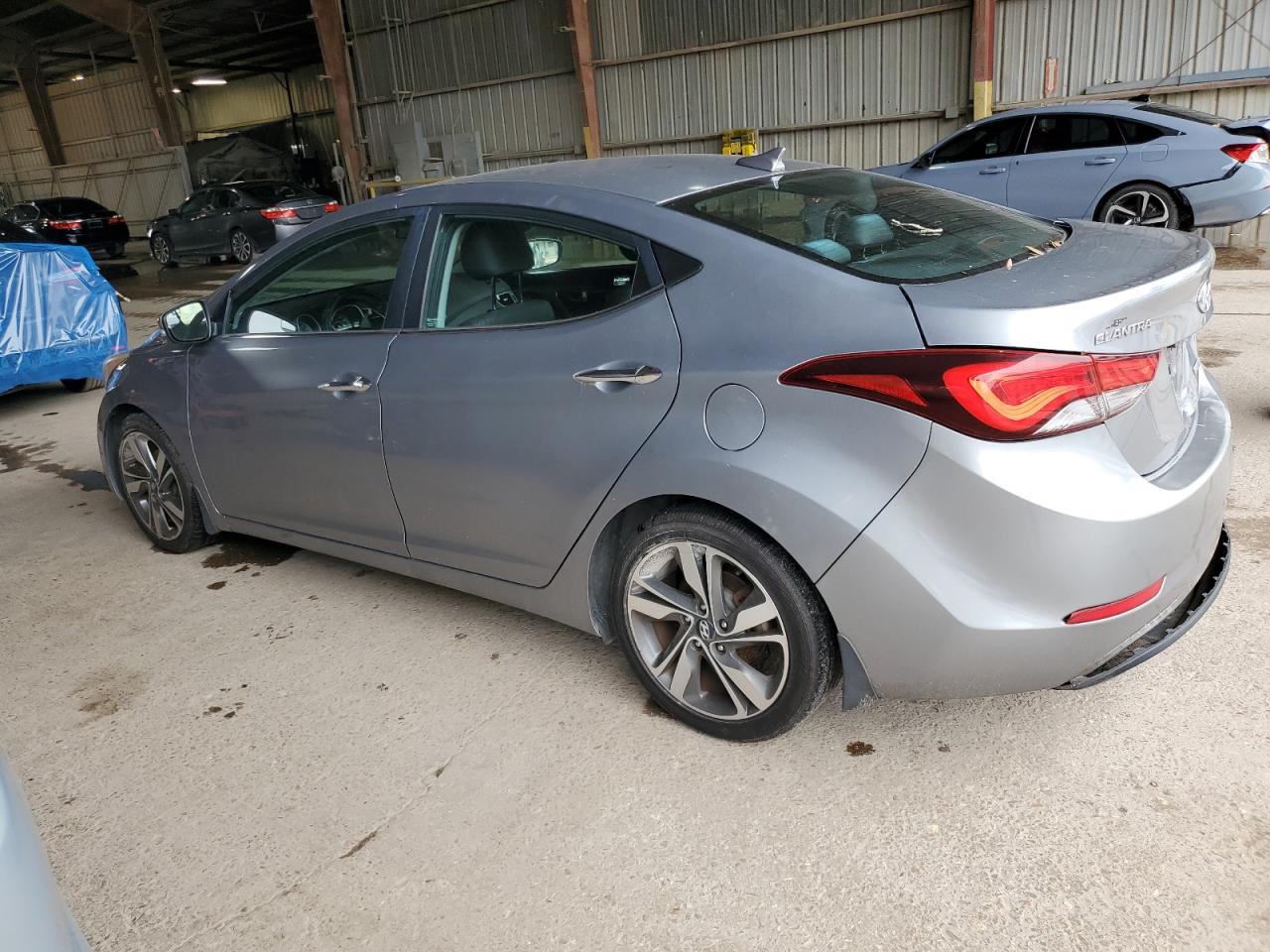 2015 Hyundai Elantra VIN KMHDH4AE6FU226729 Copart auction photo, rear end damage thumbnail 2