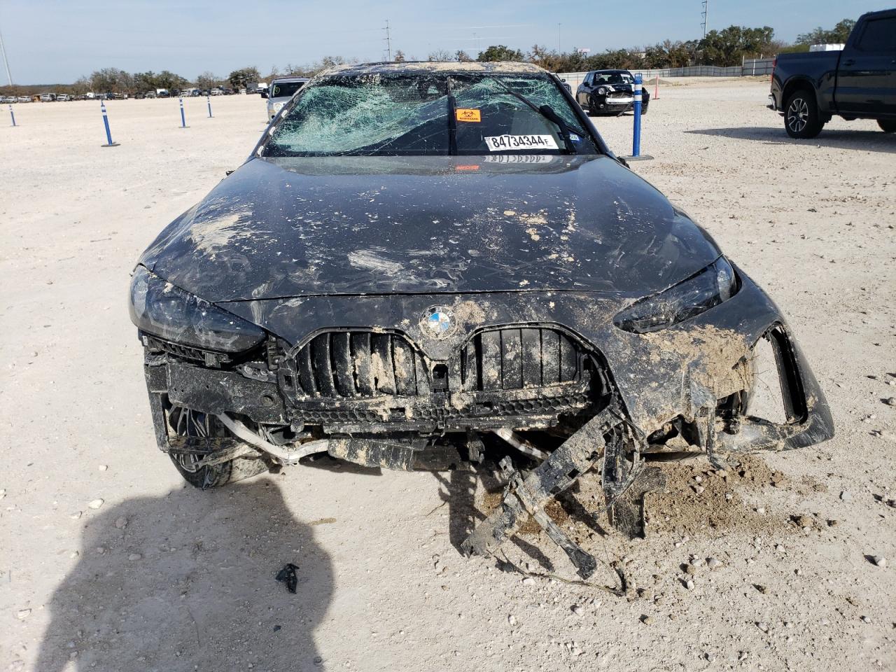 2022 BMW 4er VIN WBA63AV0XNFM60672 Copart auction photo, all over damage thumbnail 5