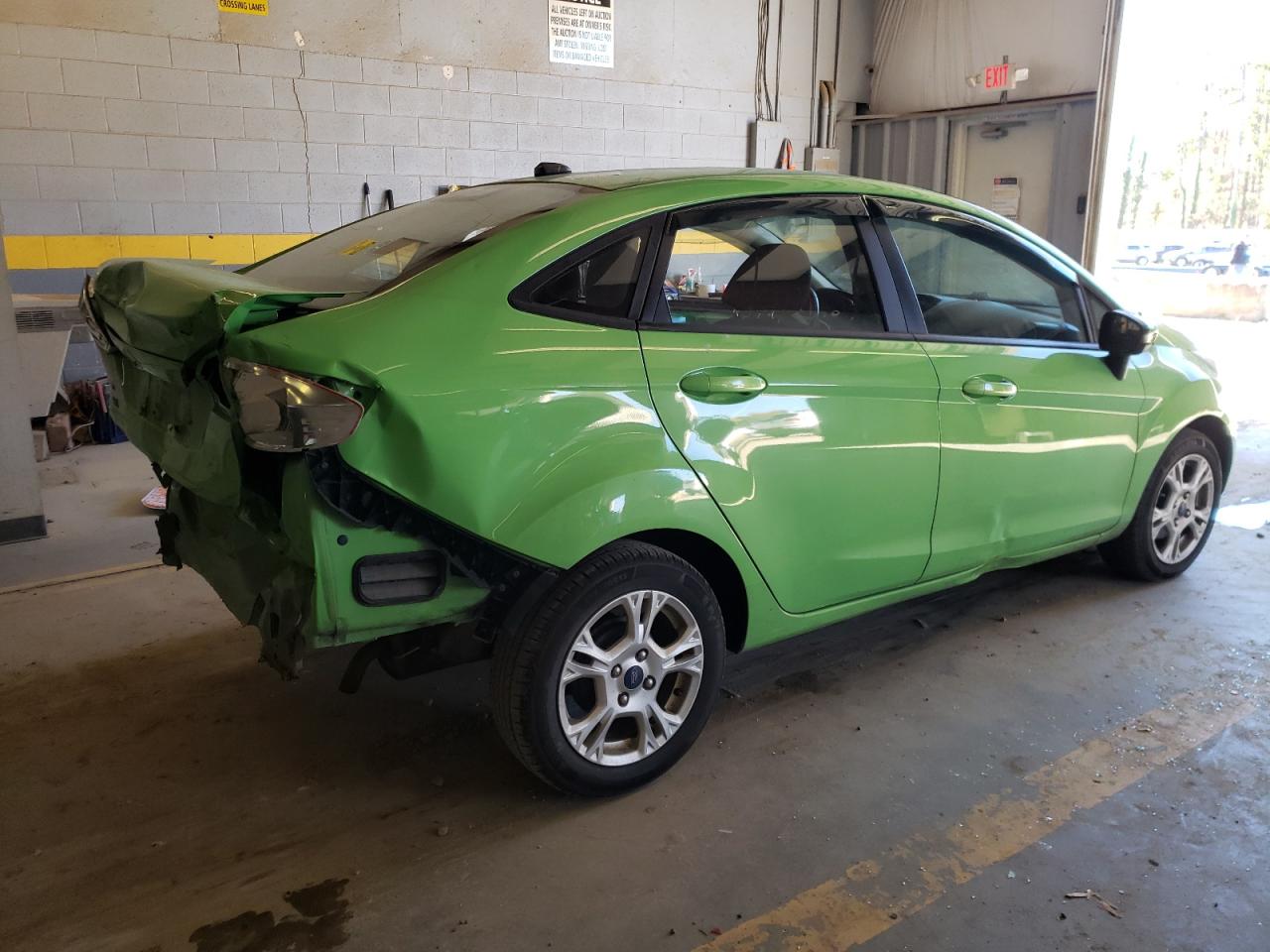 2014 Ford Fiesta VIN 3FADP4BJ0EM147536 Copart auction photo, all over damage thumbnail 3