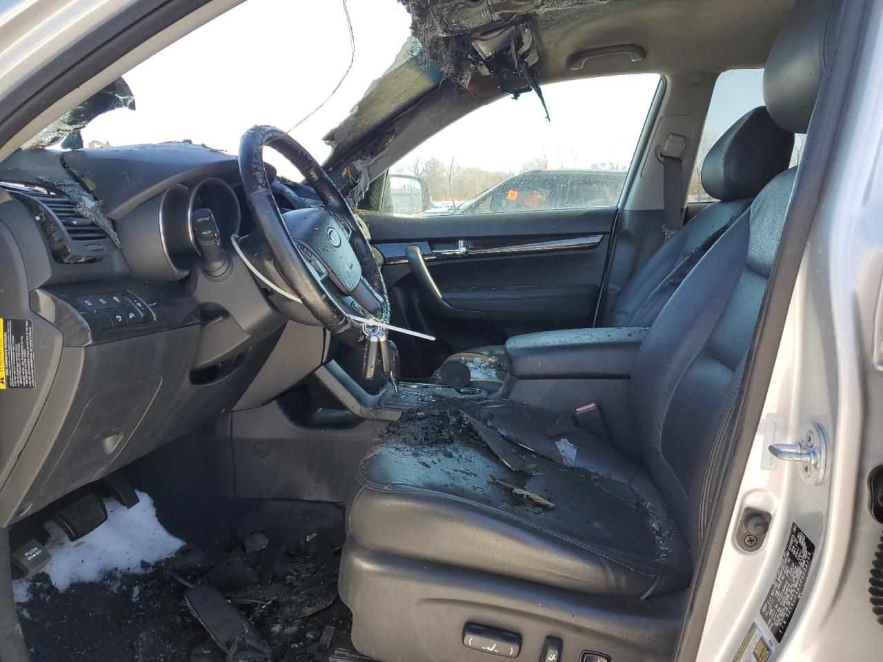 2012 KIA Sorento VIN 5XYKU3A64CG224209 Copart auction photo, burn - engine / burn - interior damage thumbnail 7