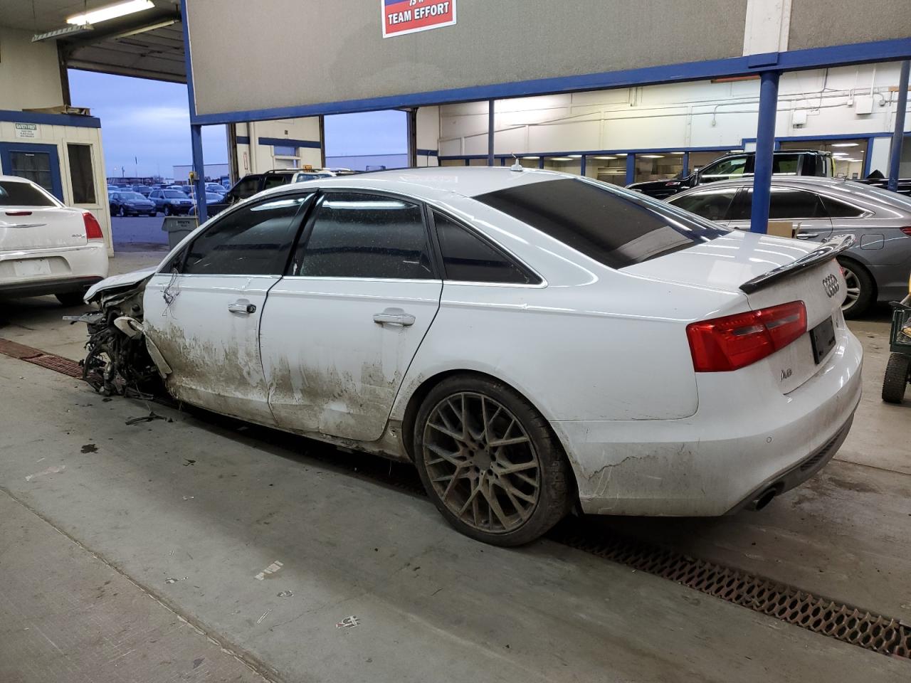 2015 Audi A6 VIN WAUHGAFC1FN030610 Copart auction photo, all over / undercarriage damage thumbnail 2