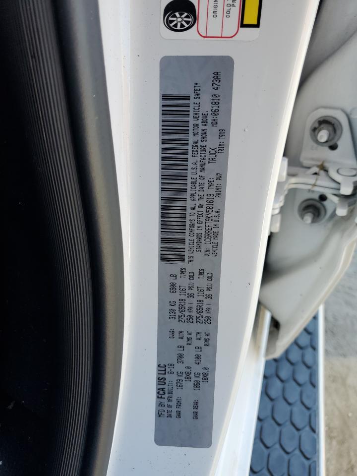 2019 RAM 1500 VIN 1C6RREFT9KN581619 Copart auction photo, minor dent/scratches damage thumbnail 13