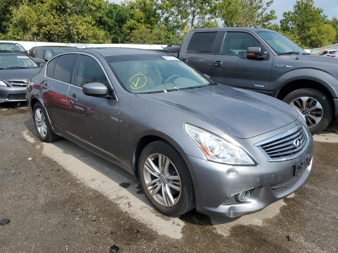 2011 Infiniti G VIN JN1CV6AR9BM409756 Copart auction photo, side damage thumbnail 4